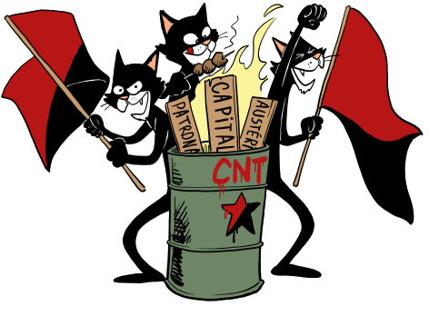 Chats en rebellion. Illustration : Boutanox